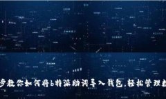 一步一步教你如何将b特派助词导入钱